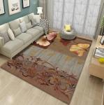 Colorful Maple Leaf Patterned Carpet For Household Bedroom Living Room