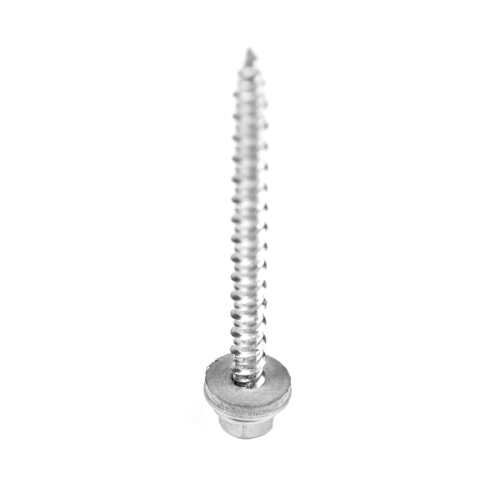 High Low Thread Torx Drive Wood Chipboard Screw with EPDM Washer 60mm 100% QC Tested