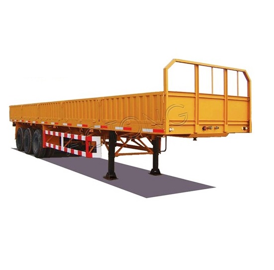 Detachable Sidewall Semi Trailer with 2''/3.5'' Bolt Type Kin Pin and 50000KG Max Payload