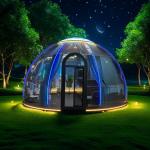 Outdoor Glamping House Transparent Pc Professional Inflatable Bubble Dome Room
