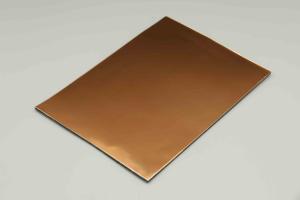 Quality Champagne Mirror Acp Sheet 1220 X 2440MM Antibacterial Exterior Aluminum Composite Panel wholesale
