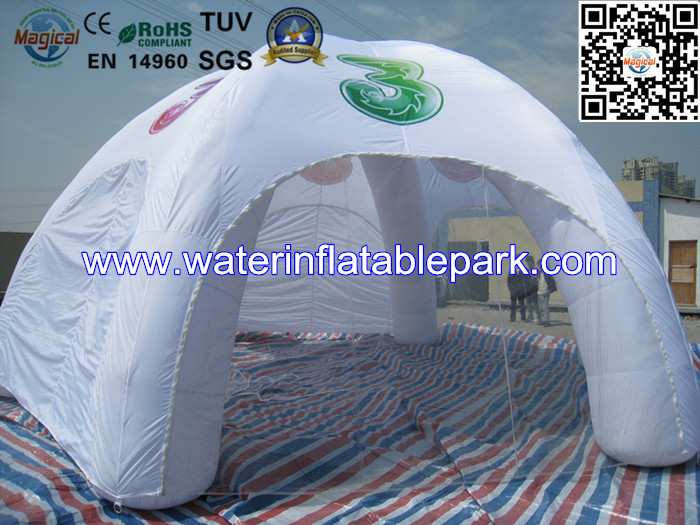 Waterproof 6 Legs Inflatable Tent / Inflatable Spider Tent Hiking Equipment