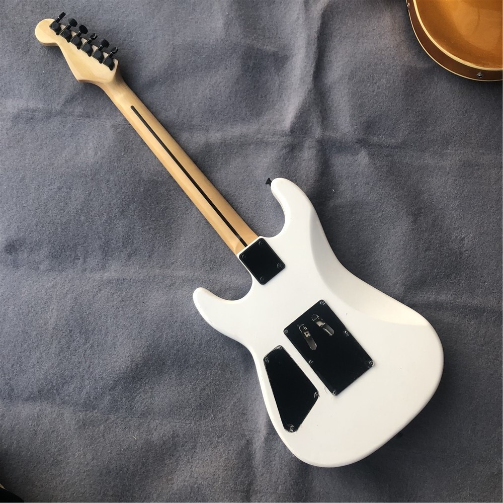 Custom factory EVH chavel electric guitar 6 string with maple fingerboard black hardware music support drop shipping