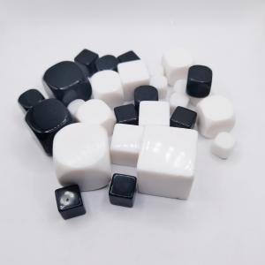 Quality Casino White Black Blank D6 Dice Six Sided Custom Printed wholesale