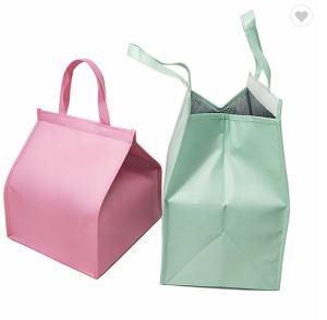 Quality OEM Promotional Insulated Collapsible Cooler Bag PP Cake Cooler Bag Pouch Tote wholesale