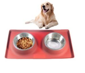 Quality Washable Stainless Steel 450*260*45mm,540*95*60mm Non Skid Dog Bowl wholesale