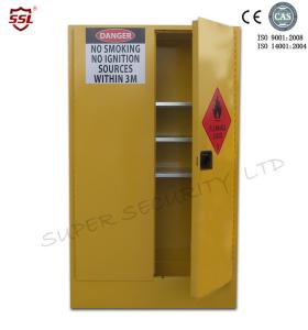 Quality Yellow Paint Chemical Flammable Storage Cabinet With Dual Vents For Dangerous Goods 250L wholesale