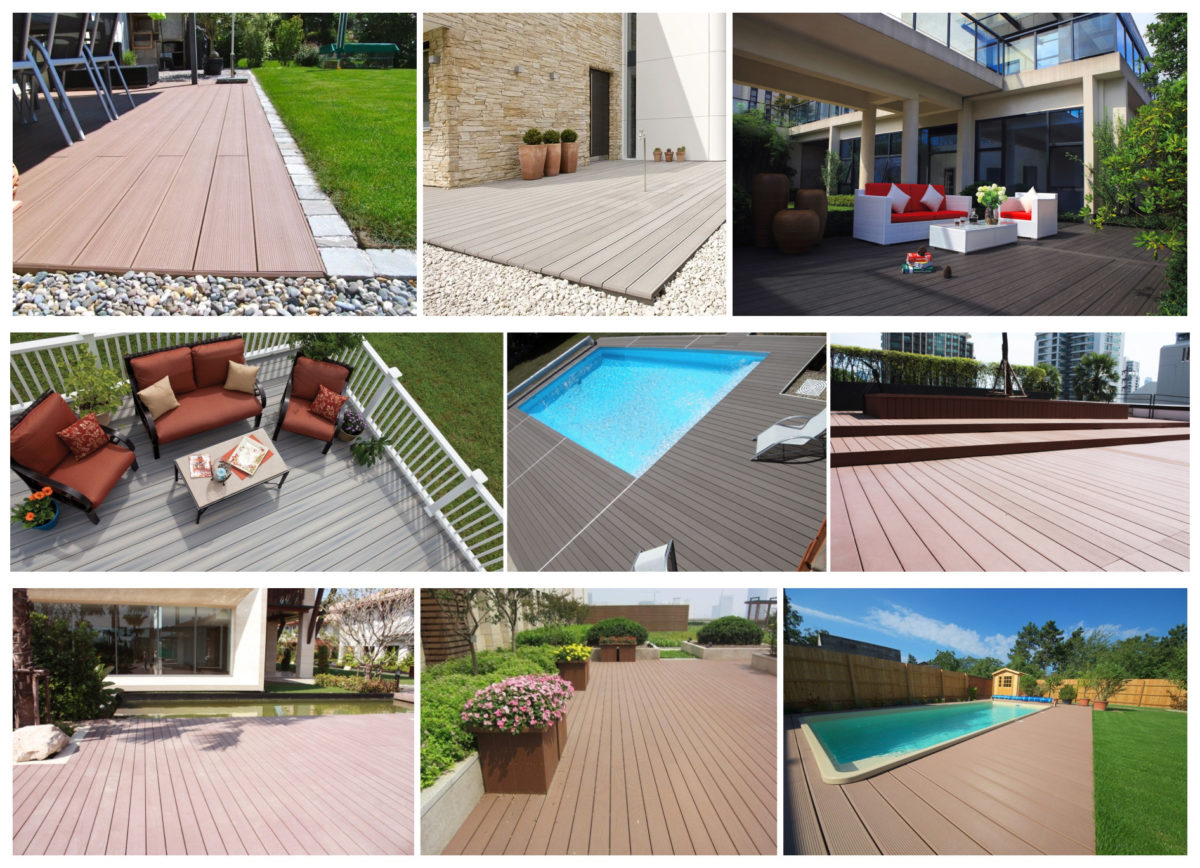 Best Solid Core Piso WPC PVC Patios Timber Smooth 3D Embossing Outdoor Composite Deck