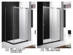 Tempered Glass Shower Door Enclosures With Top Roller One Side Sliding Door