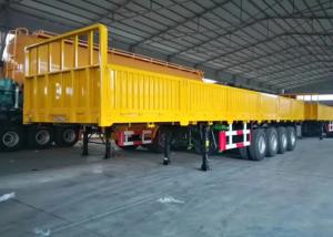 Quality 45FT 4 Axle Drop Side Trailer With 60000kg Payload wholesale