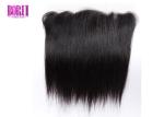 Natural Human Hair Lace Frontal 100% Straight Unprocessed Brazilian Customized