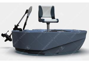 Quality Compact Plastic Fishing Boats LLDPE Hull Material 185cm / 6.06ft Diameter Overall wholesale