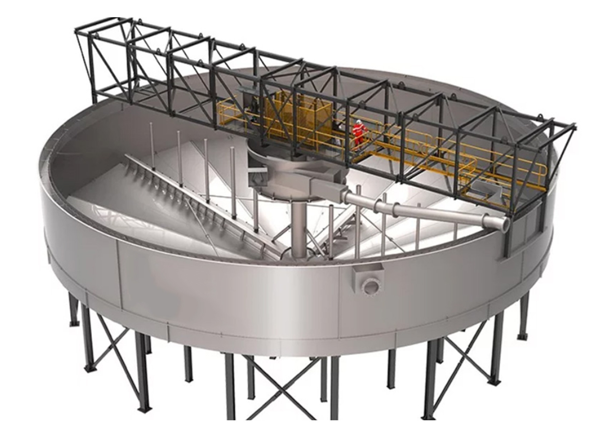 Diameter 18 Meter Thickener Equipment Gravity Equipment Used For Sedimentation