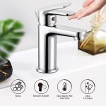 1.2GPM Stainless Steel Basin Mixer Bathroom Vessel Sink Faucet OEM