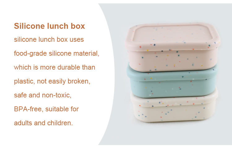 Sustainable Silicone Food Storage Container For Students Workers ODM