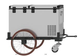 Quality Three Wheels Scooter Cargo Trailer , 125L Mobile Cooler Trailer With 1 Year Warranty wholesale