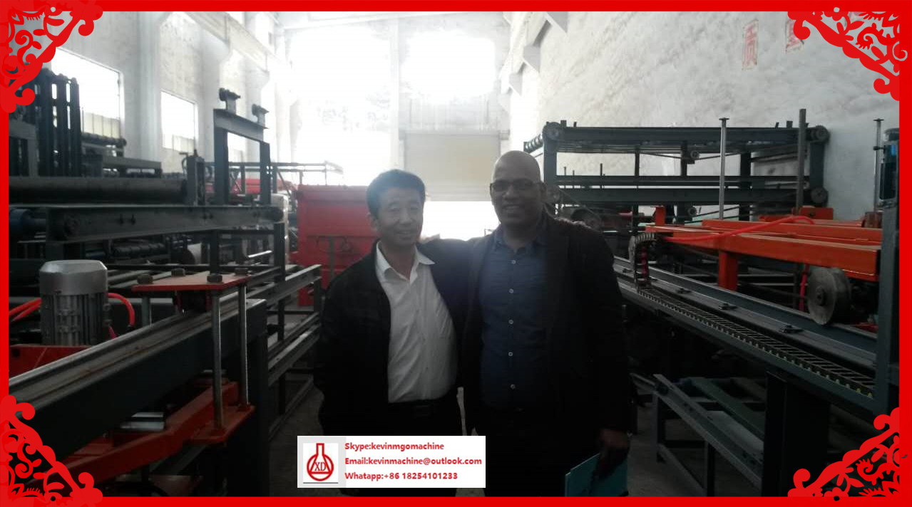 Steel Stucture Magnesium Oxide Board Production Line with Board Thickness Control