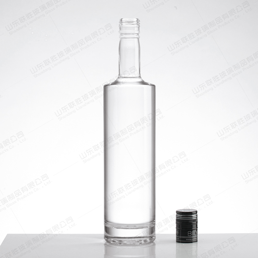 Glass Bottle Transparent Customized Mini 100ml 300ml 400ml for Alcoholic Beverage