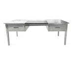 Vintage Style Large Modern Aviator Executive Desk - Double Drawers
