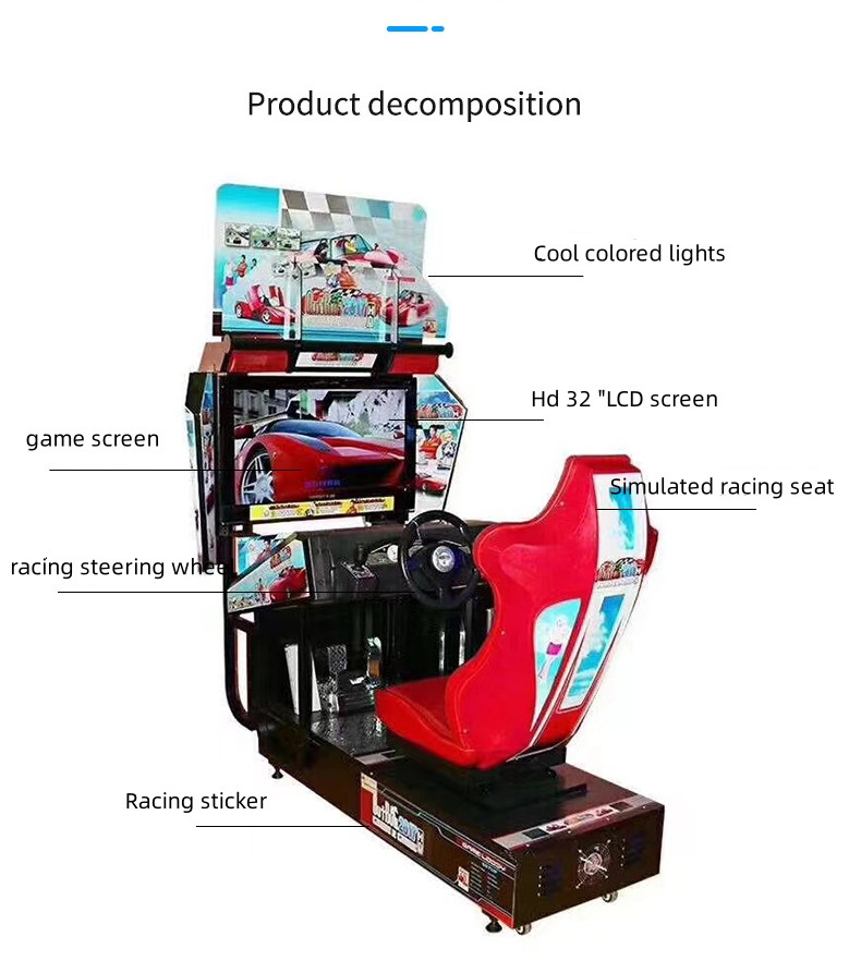 32'' LED Screen Single Outrun Racing Game Machine The Ultimate Arcade Entertainment
