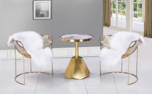 Quality Modern Minimalist 60cm Stainless Steel Marble Coffee Table wholesale