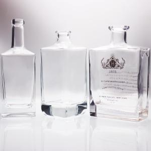 Quality 1L 2L 3L Alcohol Bottle Super Flint White Screen Printing Acid Etching wholesale