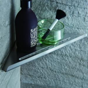 Quality Rustproof Bathroom Accessories Shelves Corner Shelf Wall Mounted Shower Sus 304 Stainless Steel Satin Finish wholesale