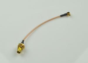 Quality SMA Female To MMCX Male Right Angle RF Cable Assembly RG 178 Cable wholesale