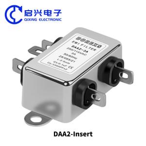 Quality DAA2 Insert EMI Filter Single Phase 220V 3A 6A 10A 50/60Hz wholesale