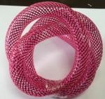 Red Round Woven Expandable Braided Sleeving 230°C+5 Melting Point
