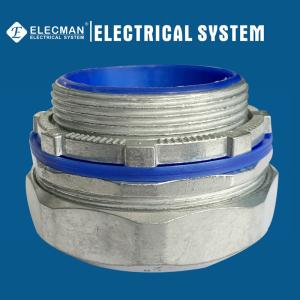 Quality 2&quot; Zinc Insulated Straight Liquid Tight Flexible Conduit Connector wholesale