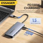 18cm Cable SSD USB Hub For Laptop USB C Docking Station