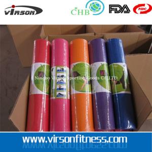 Quality 6mm Sticky Yoga Mat for yoga beginner,traditional PVC Yoga Mat with customer lable wholesale