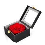 7-8CM Red Preserved Rose Gift Box For Celebration / Gift / Occasion