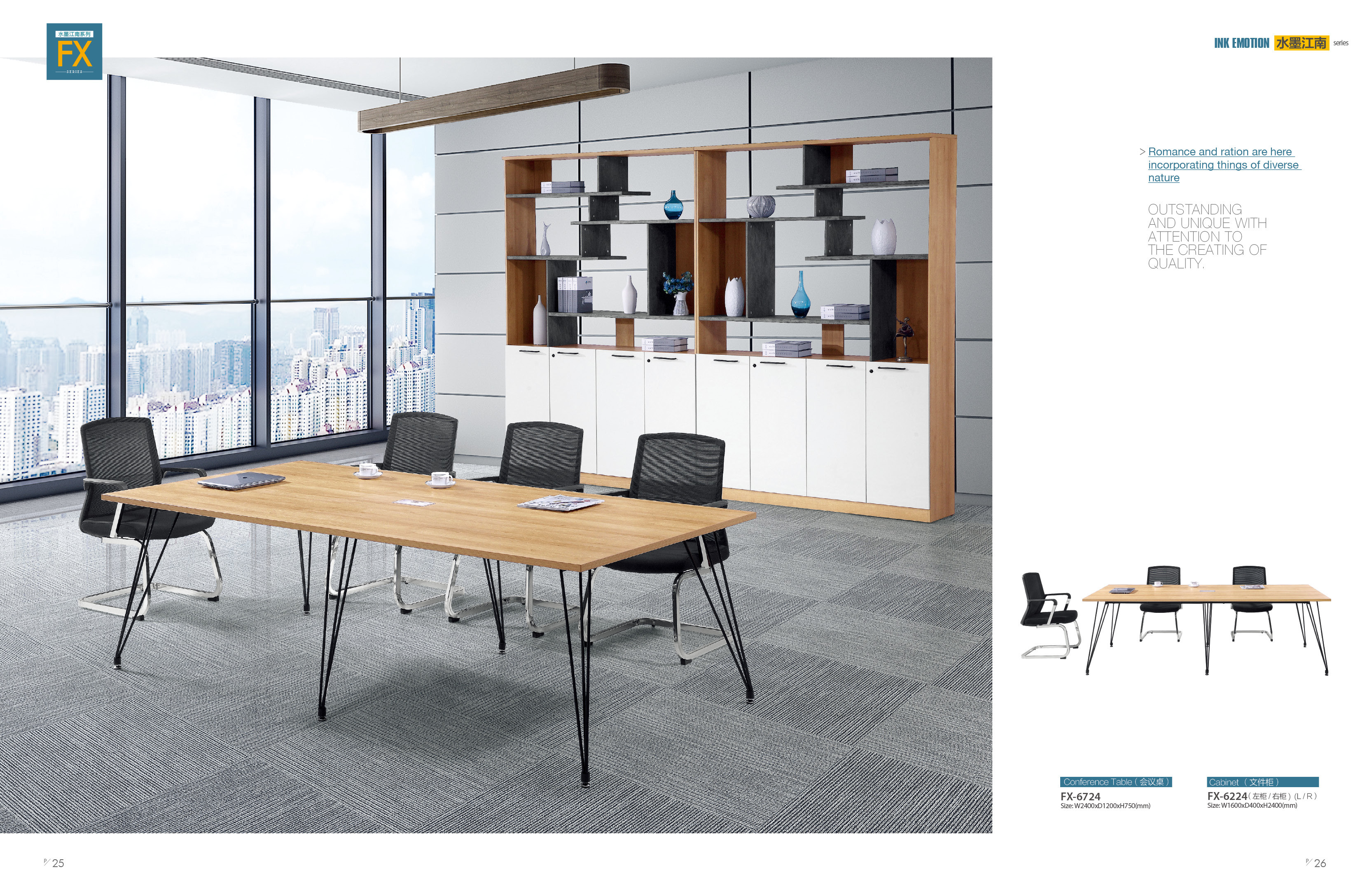 Eco - Friendy Melamine Meeting Room Table Anti - Water Anti - Dirty