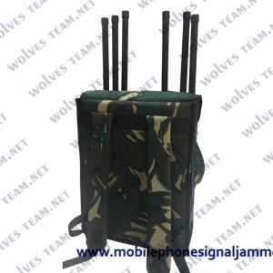 Quality Military Durable 80W RF Signal Backpack Jammer GSM 3G 4G Cell Phone Signal Jammer wholesale