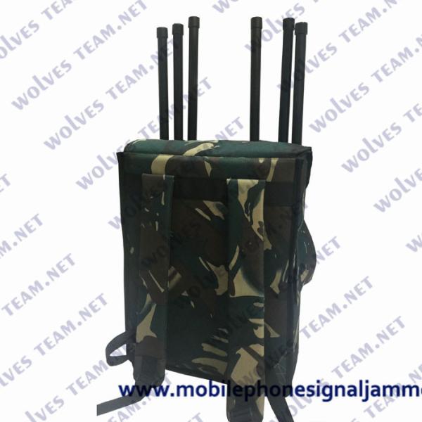 850MHz 2100MHz 2400MHz Backpack Jammer For Blocking GSM CDMA 3G 4G WiFi 2.4G