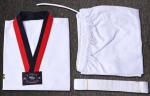 110-180cm High Quality Cotton Striped Taekwondo Clothes Uniform