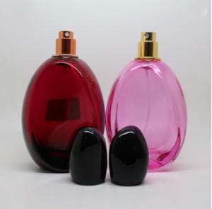 Quality 105ML silver or gold crimp pump empty clear spray perfume bottle wholesale