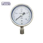 Shock Proof Liquid Filled Pressure Gauge Manometer Stainless Steel Material