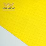 Micro Faux Yellow Leather Fabrics For Traditional Soccer Ball