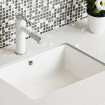 Small Undermount Bathroom Sink Rectangle Seamless 545x380x180mm