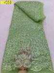 Luxury bridal wedding dress handmade beaded lace embroidery african lace Ghana