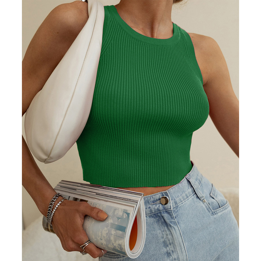Custom Made Designs Hoodies for Women's Summer Breathable and Windproof Knitted Vest