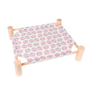 Quality Disassembled Wooden Pet Hammock Bed Washable Dog Cat Marching Beds wholesale