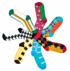 Quality Colorful check patterned design autum cozy leisure customized cotton midcalf socks for men wholesale