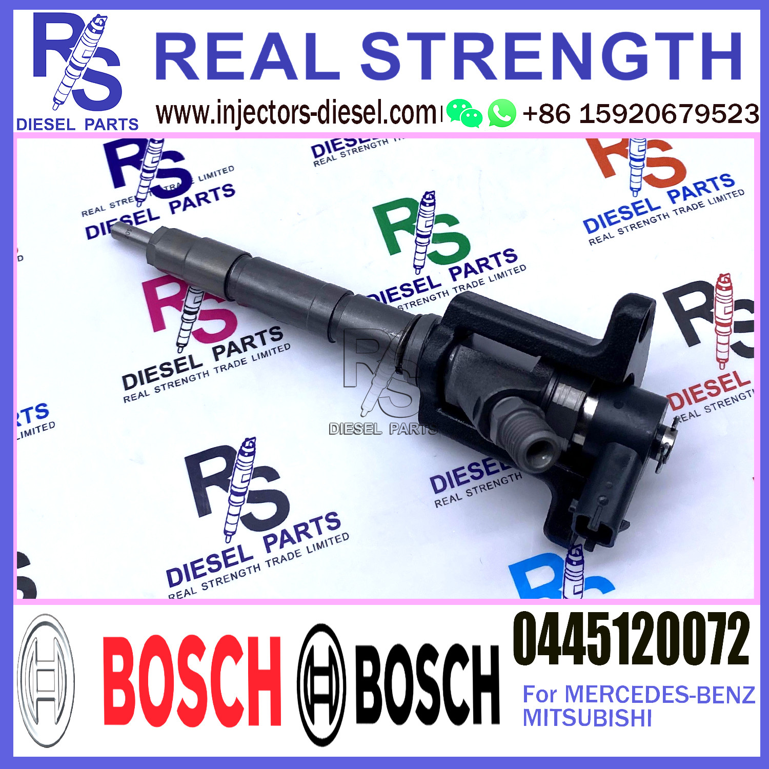 Diesel Common Rail Fuel Injector 0445120072 For MITSUBISHI FUSO TRAUCK 4M50 ME225416