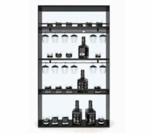Quality Aluminum Open Display Shelf For Living Room / Kitchen Home Decoration wholesale