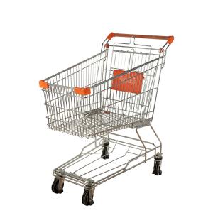 Quality Asian 125L Standard Metal Shopping Trolley Supermarket Grocery Trolly Cart EN BS 1929 wholesale