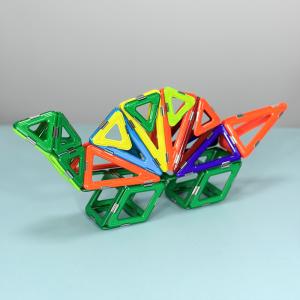 Quality Kids Colorful Animals Versatilen Magnetic Blocks Grass Eating Dinosaur Magnetic Tiles wholesale